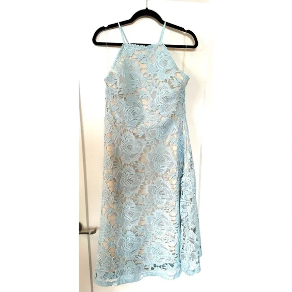 Just Me Lace Fit and Flare Dress - Picture 2 of 5